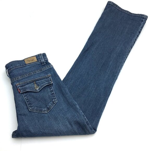 Levi's 512 Jeans Perfectly Slimming Bootcut High Rise Stretch size 4 length 32" - Picture 1 of 9